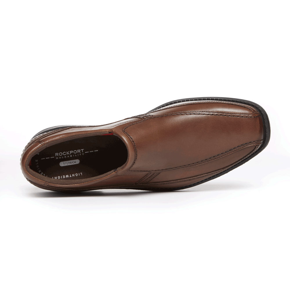 Rockport Mens Style Leader 2 Bike Toe - Slip-On Brown - SYT682390